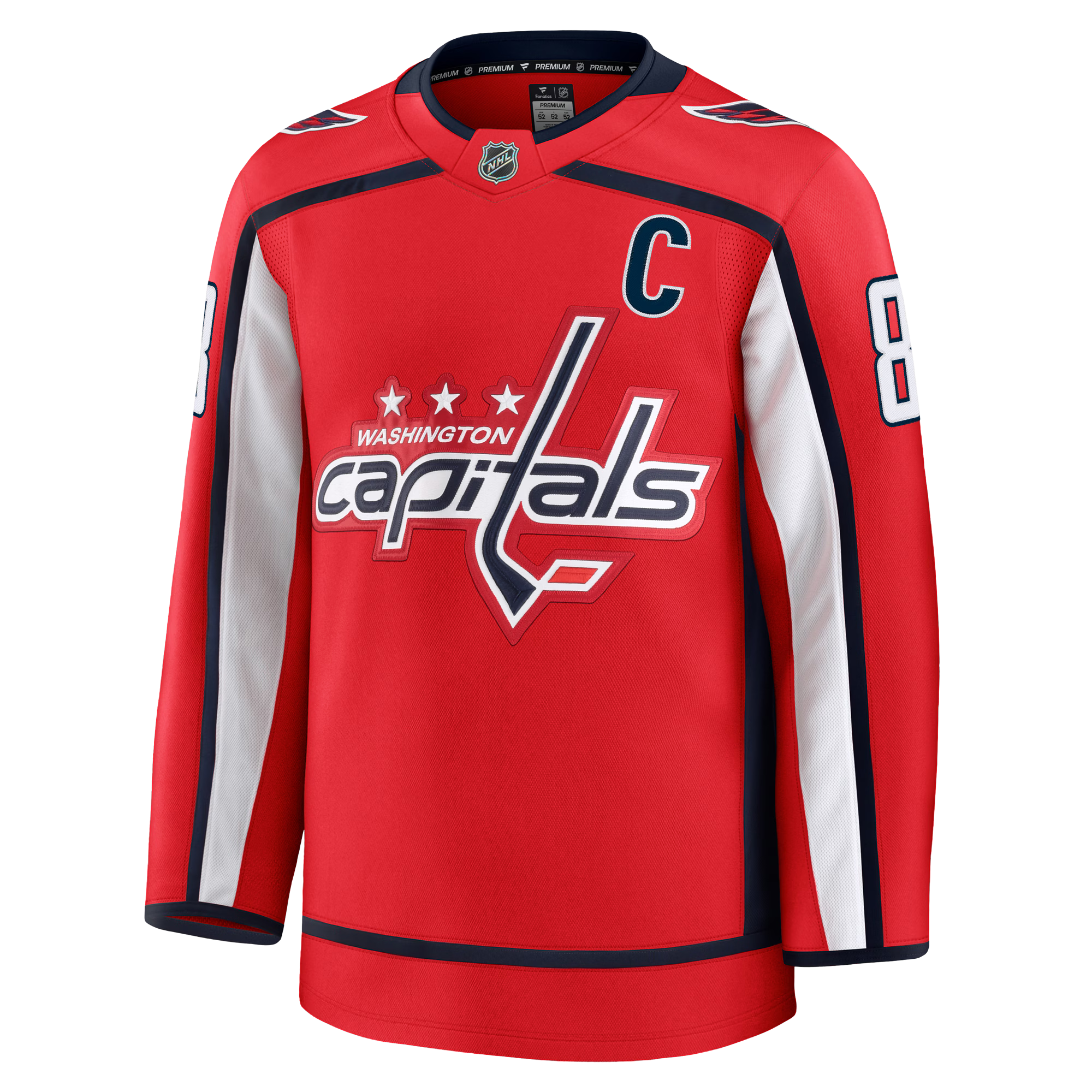 Alex Ovechkin Washington Capitals 2024 Fanatics Premium Official NHL HOME Jersey