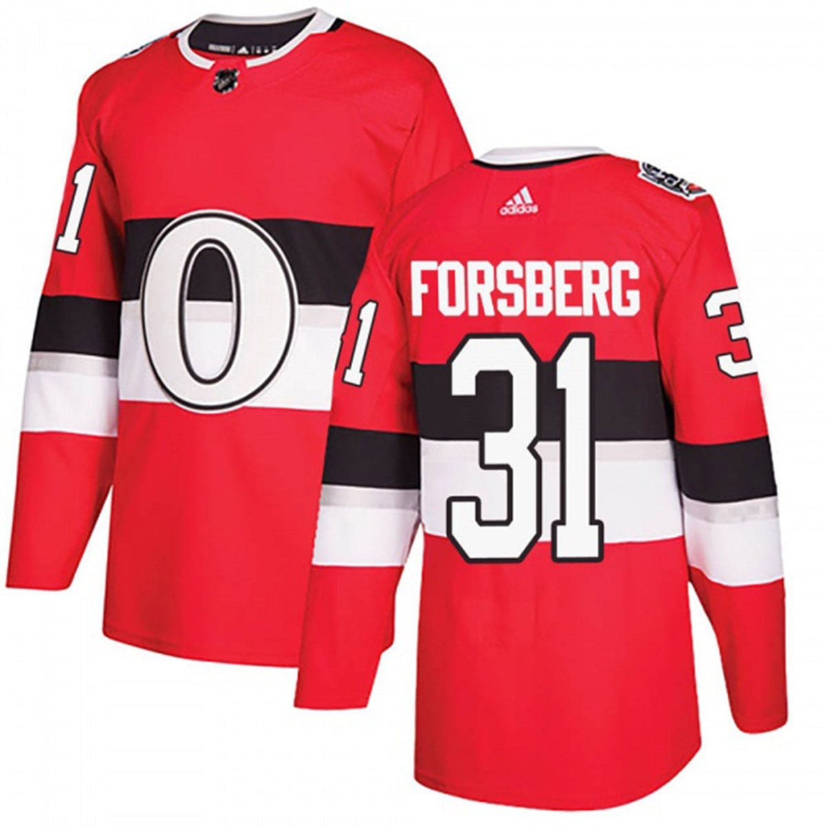 Anton Forsberg Chicago Blackhawks 31 Jersey