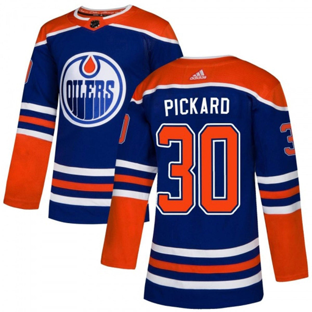 Calvin Pickard Edmonton Oilers 30 Jersey
