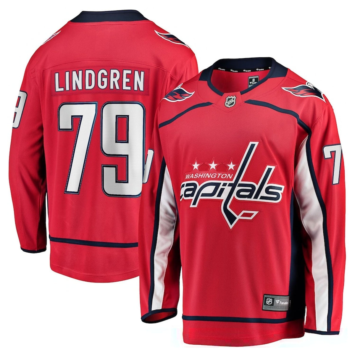 Charlie Lindgren Washington Capitals 79 Jersey