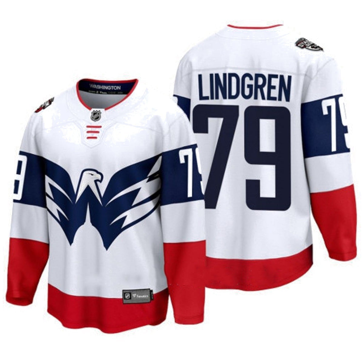 Charlie Lindgren Washington Capitals 79 Jersey