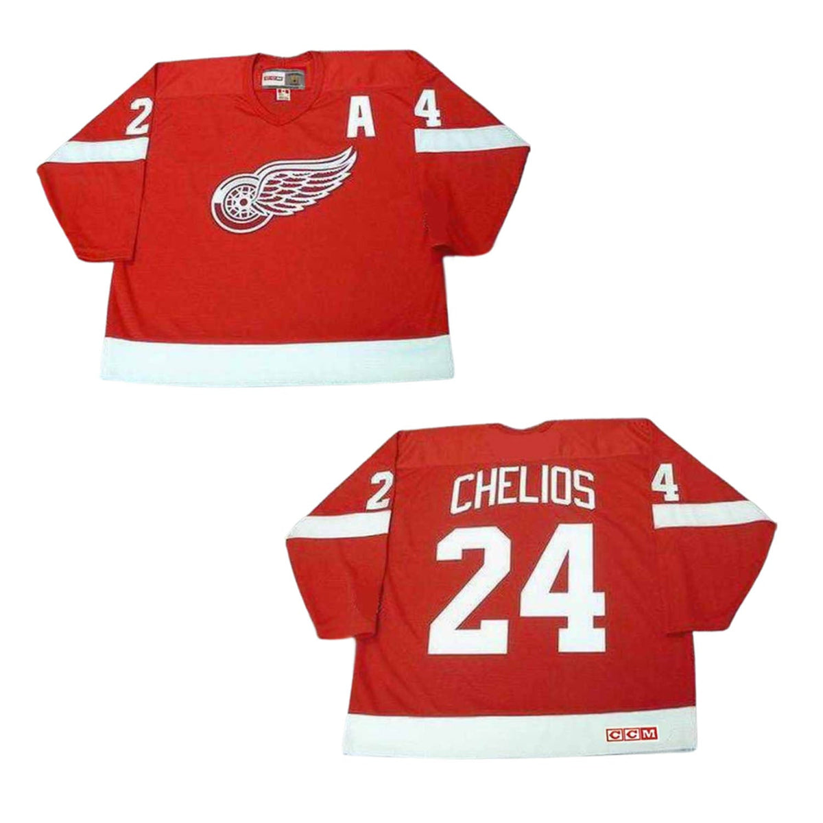 Chris Chelios Red Wings 24 Jersey