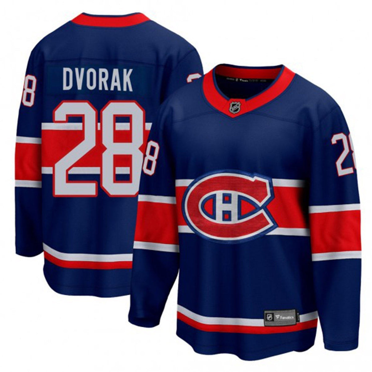 Christian Dvorak Montreal Canadiens 28 Jersey