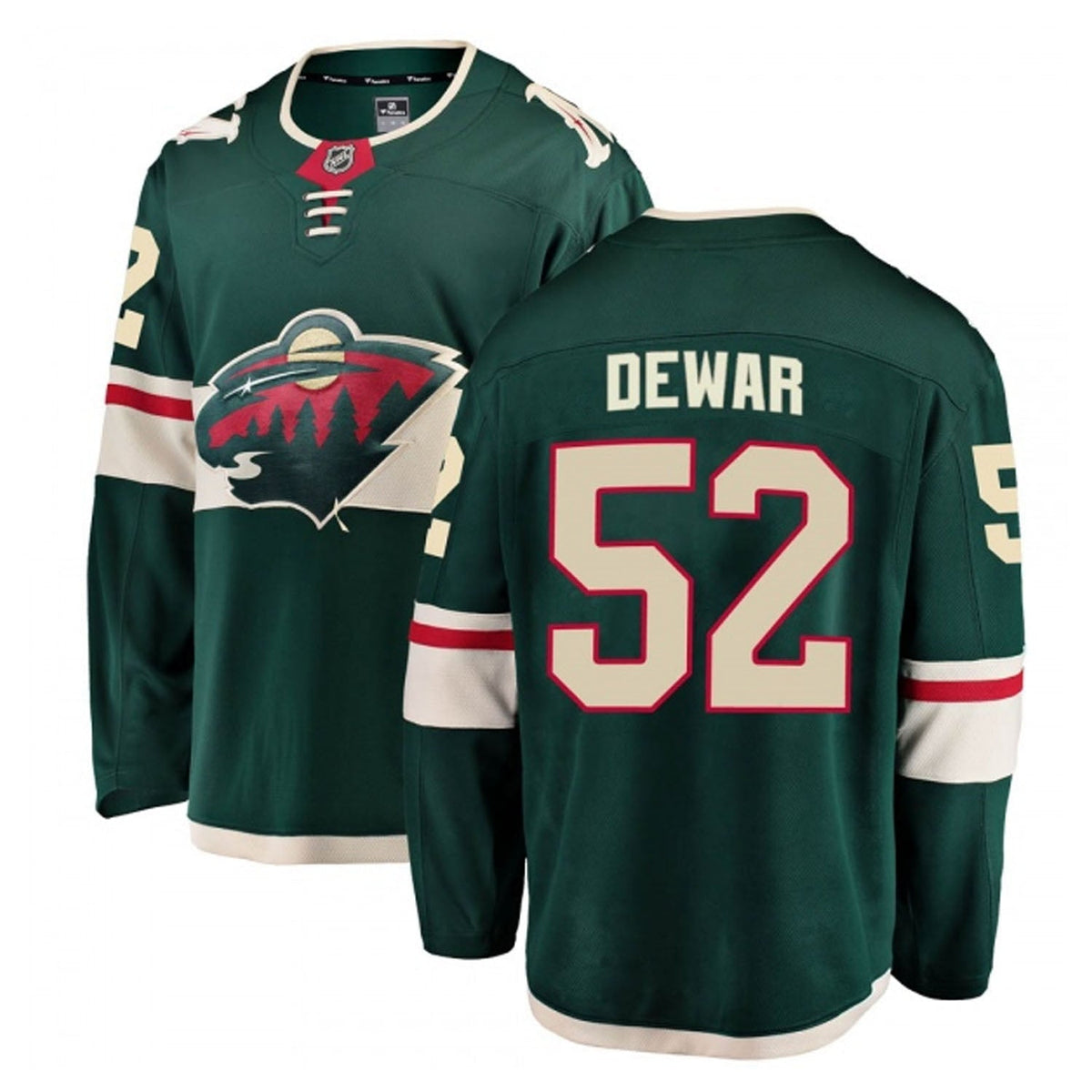 Connor Dewar Minnesota Wild 52 Jersey