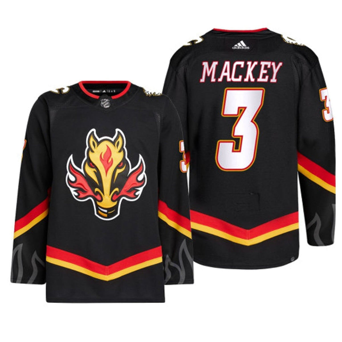Connor Mackey Calgary Flames 3 Jersey