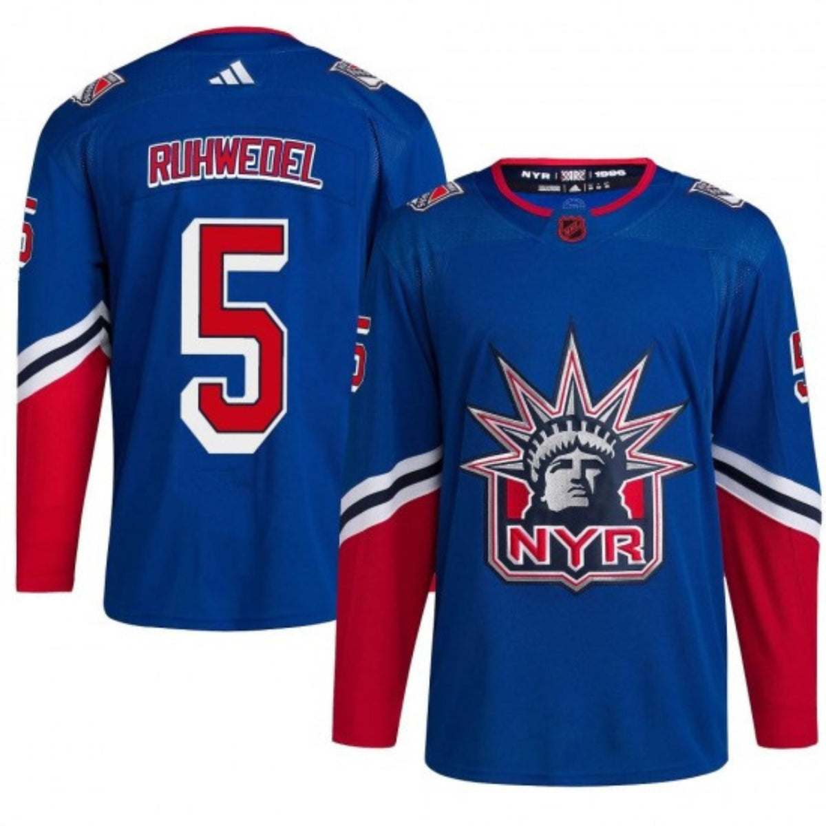 Chad Ruhwedel New York Rangers 5 Jersey