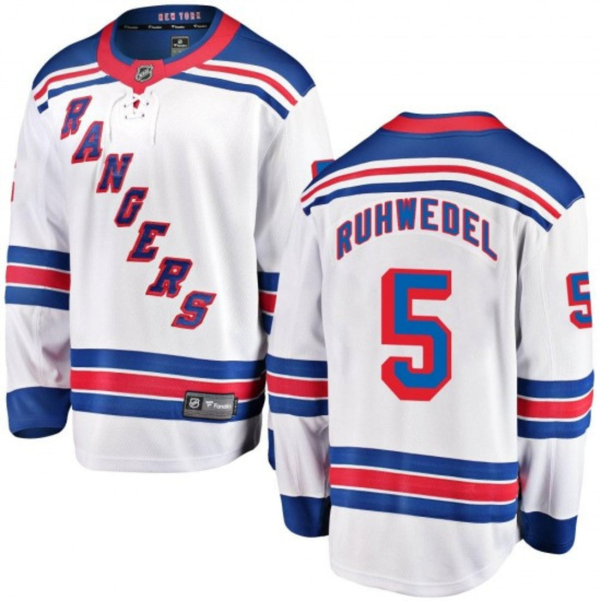 Chad Ruhwedel New York Rangers 5 Jersey