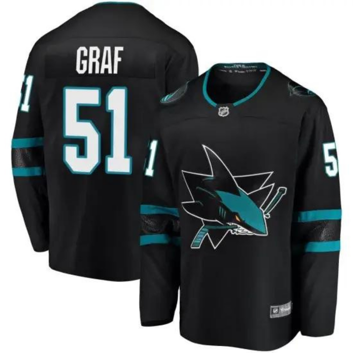 Collin Graf San Jose Sharks 51 Jersey