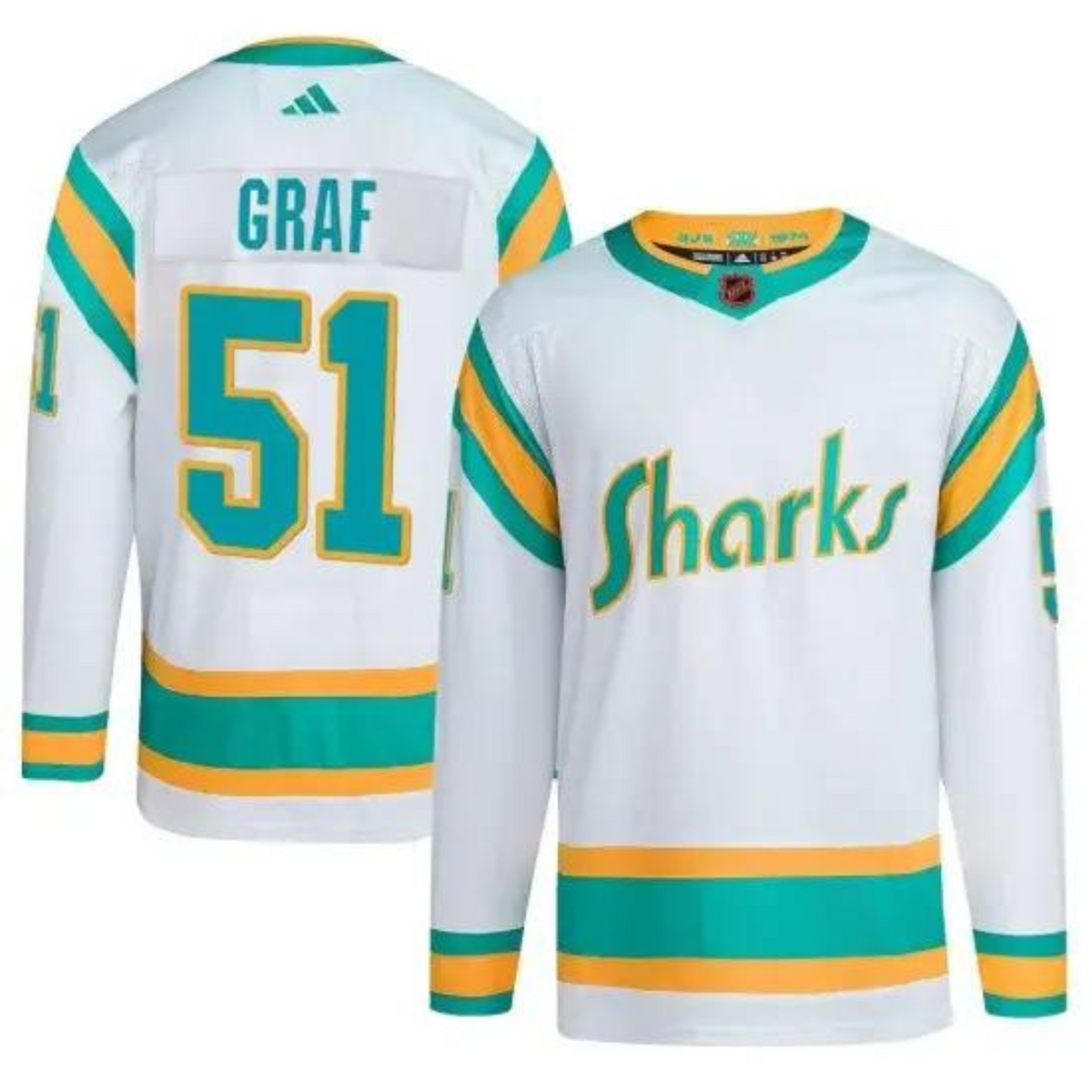 Collin Graf San Jose Sharks 51 Jersey