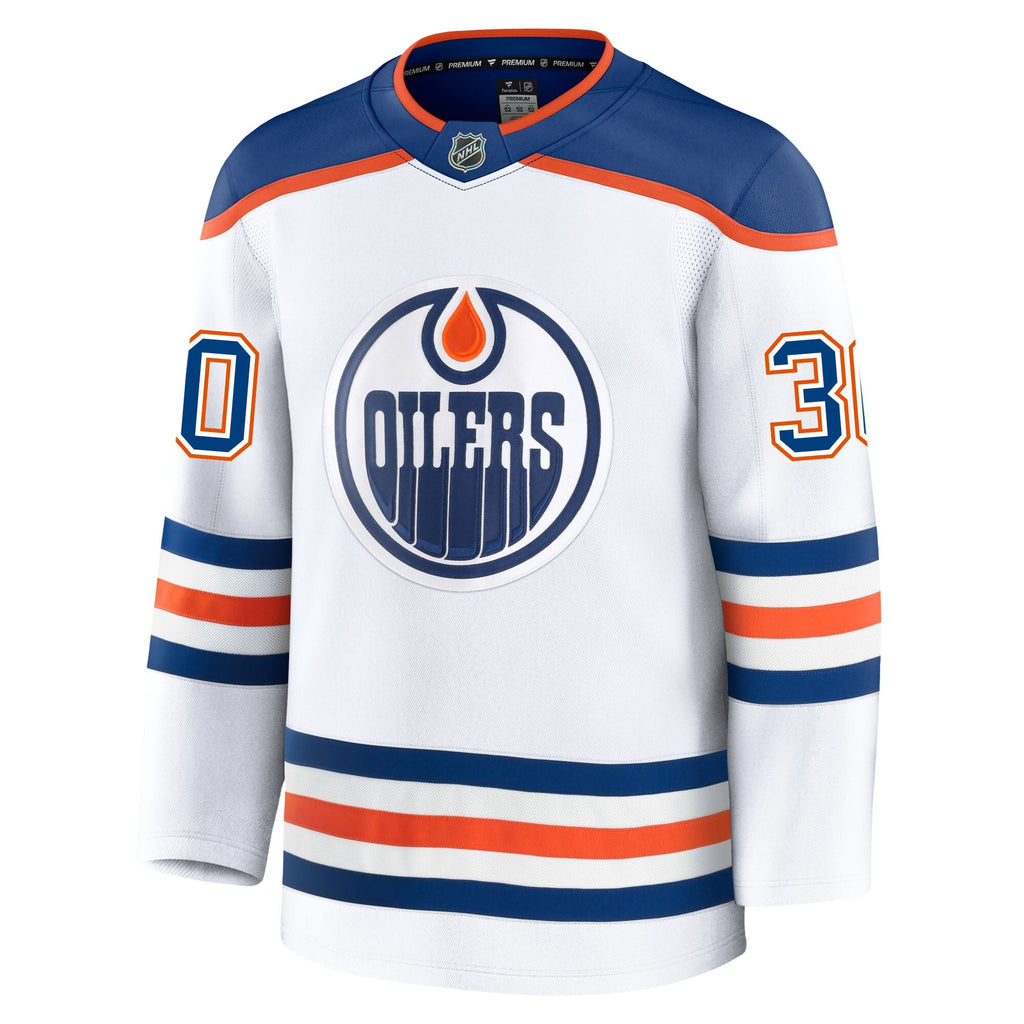Calvin Pickard Edmonton Oilers Fanatics Premium Away Jersey