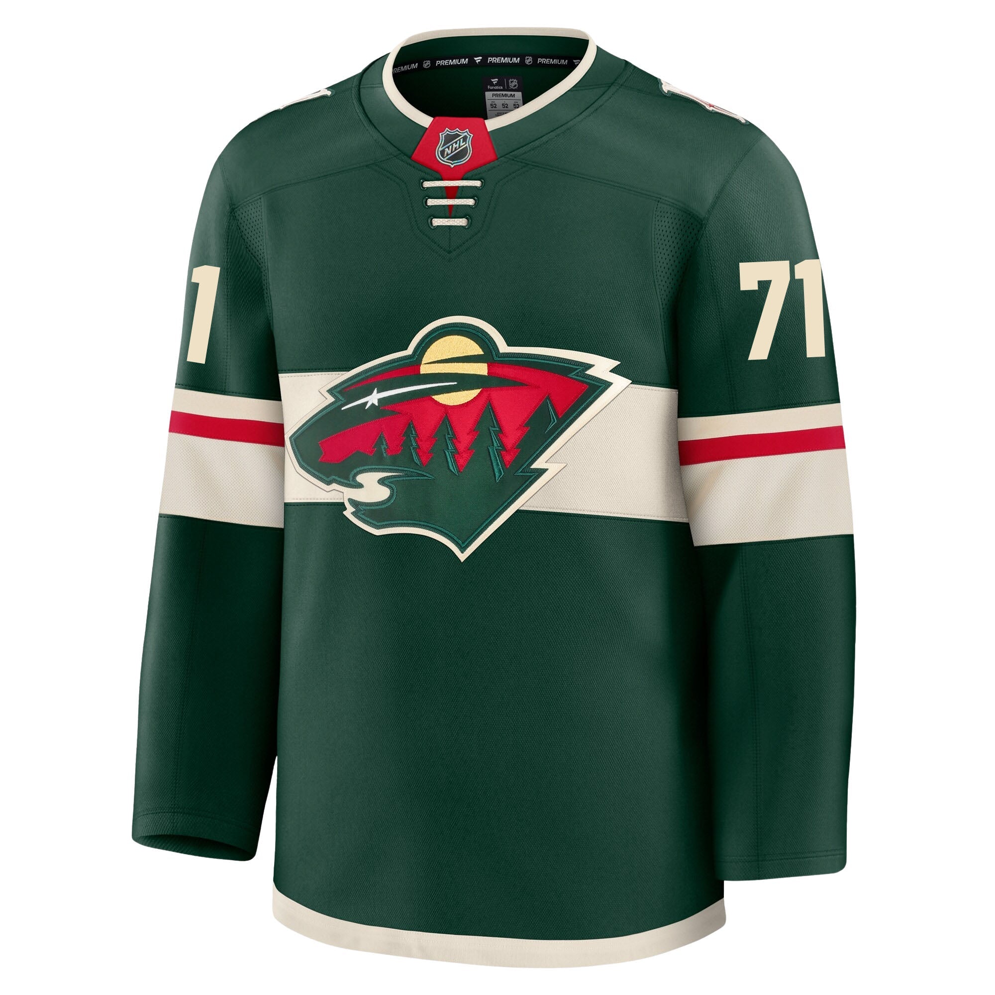 Carson Lambos Minnesota Wild Fanatics Premium Home Jersey