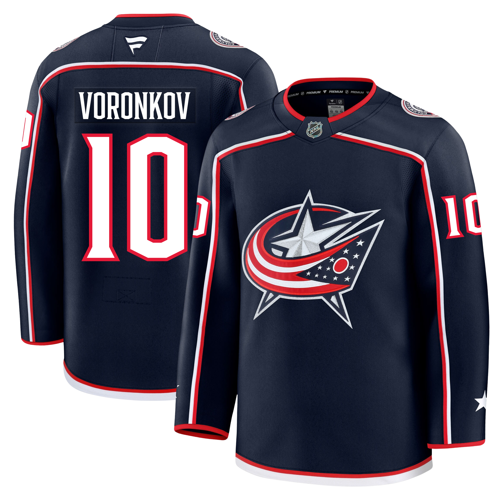 Dmitri Voronkov Columbus Blue Jackets Fanatics Premium Home Jersey