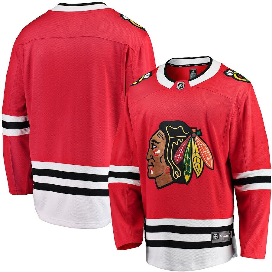 Chicago Blackhawks NHL Fanatics Breakaway Home Jersey – Red (USA Stock)