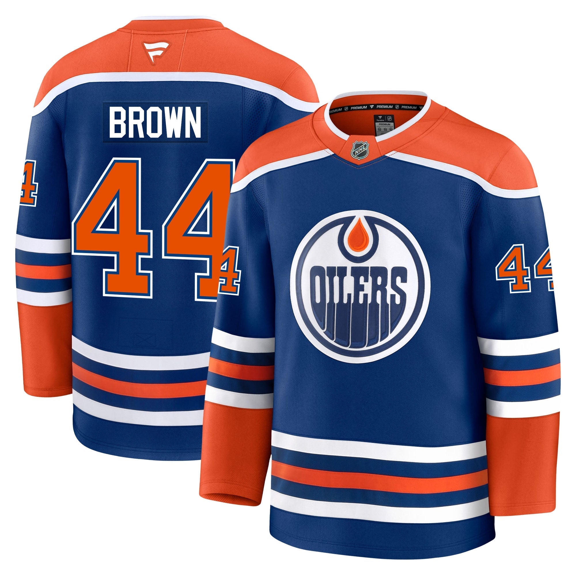 Joshua Brown Edmonton Oilers Fanatics Premium Home Jersey