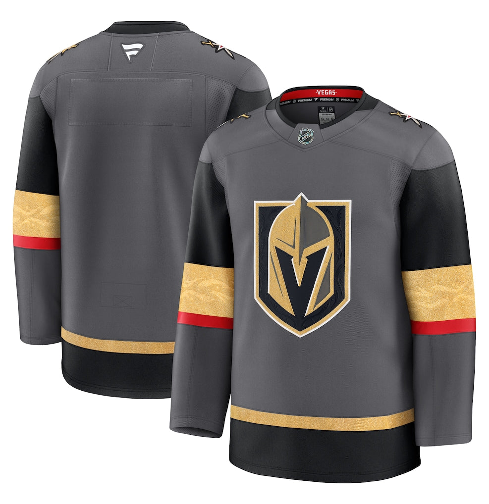 Vegas Golden Knights NHL Fanatics Alternate Premium Jersey – Gray (USA Stock)